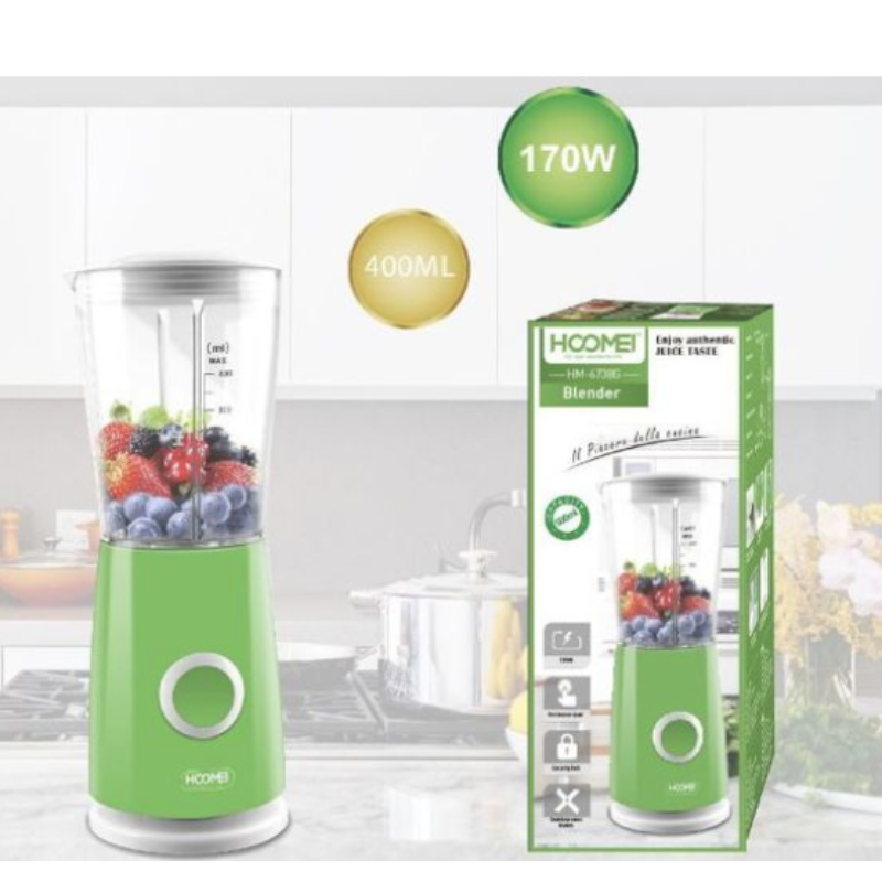 HOOMEI HM-6738G Frullatore 400ml 170W 4 Lame...