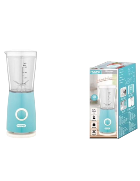 Mini Frullatore Elettrico HOOMEI HM-6756B 170W 500ml con Funzione Pulse