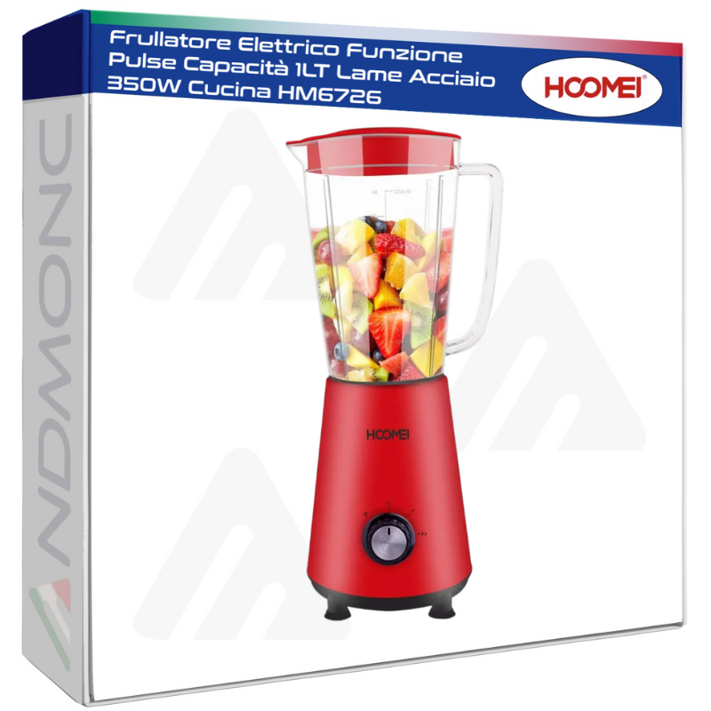 Frullatore Elettrico Funzione Pulse Capacità...