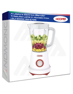Frullatore Elettrico Blender Tritatutto Lame in Acciaio...