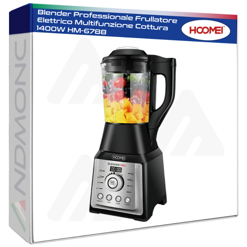Blender Professionale Frullatore Elettrico Multifunzione Cottura 1400W HM-6788