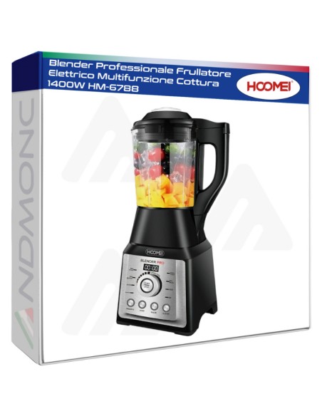 Blender Professionale Frullatore Elettrico Multifunzione Cottura 1400W HM-6788
