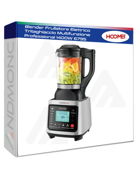 Blender Frullatore Elettrico Tritaghiaccio Multifunzione Professional 1400W 6795