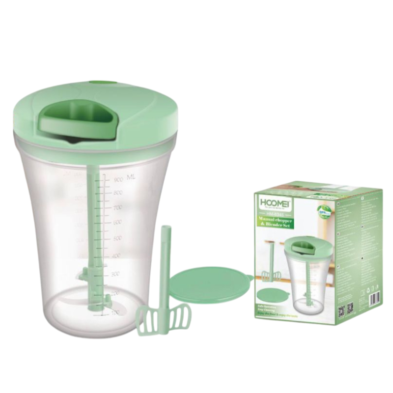 HOOMEI HM-6346 Tritatutto Manuale & Set...