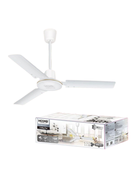 HOOMEI HM-8570 Ventilatore a Soffitto 120cm 65W 3 Velocità Silenzioso