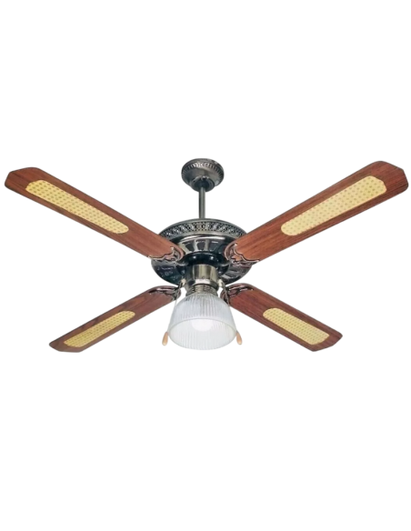 HOOMEI HM-8580 Ventilatore a Soffitto 125cm 65W 3 Velocità con Luce e Telecomand