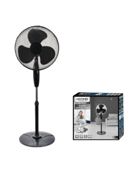 Ventilatore a Piantana, 45W, altezza regolabile max 125cm, 3 velocità, HM-8668B