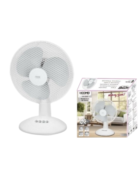 Ventilatore da Tavolo, 45W, 3 velocità, HM-8240W-2