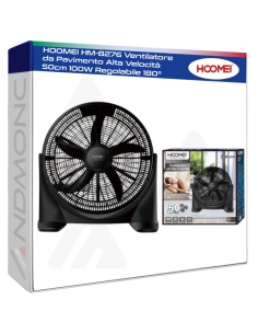 HOOMEI HM-8276 Ventilatore da Pavimento Alta Velocità...