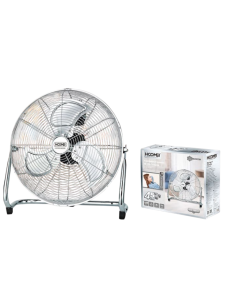 Ventilatore In Acciaio Da Terra Cromato 45cm 100W 3 Pale... 2