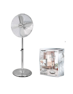 Ventilatore A Piantana Cromato 50W 3 Velocità Hoomei Hm-8688 2