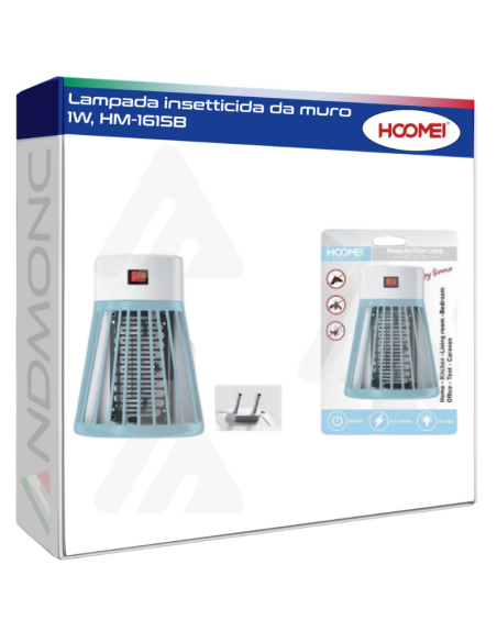 Lampada insetticida da muro 1W, HM-1615B