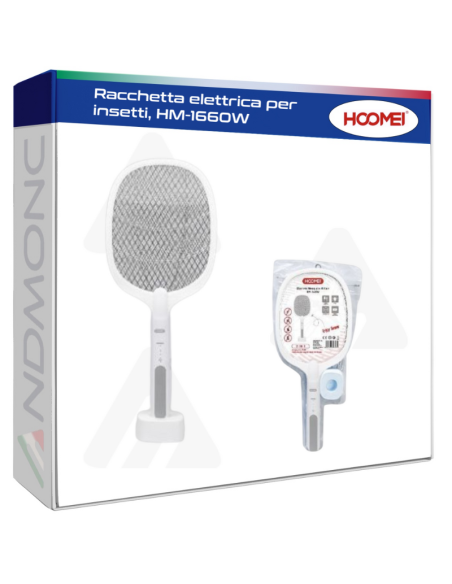 Racchetta elettrica per insetti, HM-1660W
