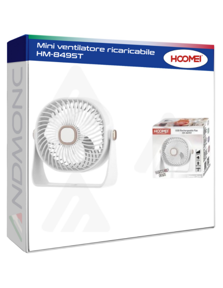 Mini ventilatore ricaricabile HM-8495T