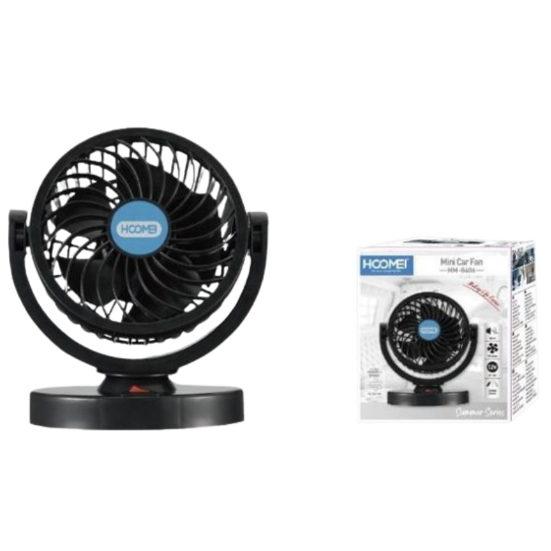 Mini ventilatore a USB e 12V 5W, HM-8406