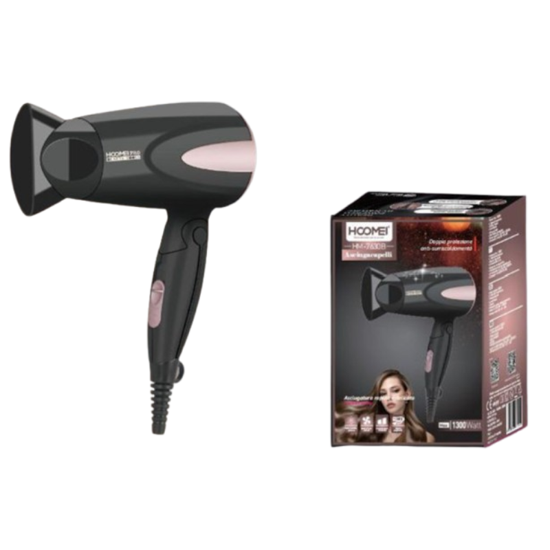 Asciugacapelli pieghevole 1300W HM-7630B