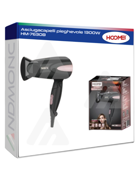 Asciugacapelli pieghevole 1300W HM-7630B
