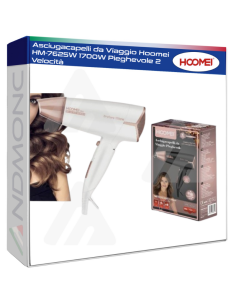 Asciugacapelli da Viaggio Hoomei HM-7625W 1700W...