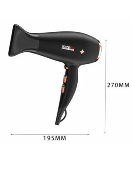Asciugacapelli Hoomei HM-7660 2100W 2 Velocità 3 Temperature Aria Fredda