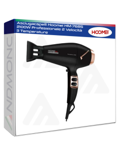Asciugacapelli Hoomei HM-7685 2100W Professionale 2...