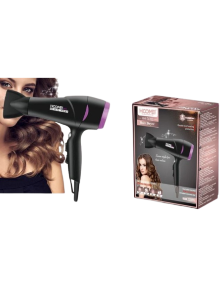Asciugacapelli Hoomei HM-7678S 2200W Professionale Motore DC 2 Velocità
