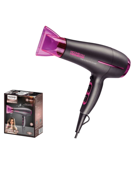Asciugacapelli Hoomei HM-7682 2200W Motore DC 2 Velocità Aria Potente