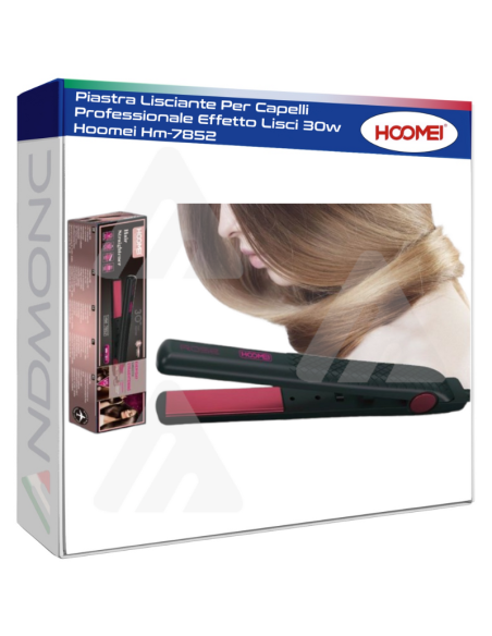 Piastra Lisciante Per Capelli Professionale Effetto Lisci 30w Hoomei Hm-7852