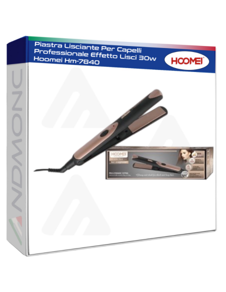 Piastra Lisciante Per Capelli Professionale Effetto Lisci 30w Hoomei Hm-7840