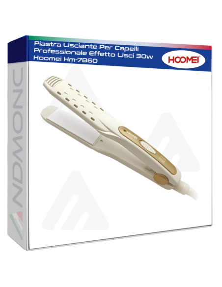 Piastra Lisciante Per Capelli Professionale Effetto Lisci 30w Hoomei Hm-7860