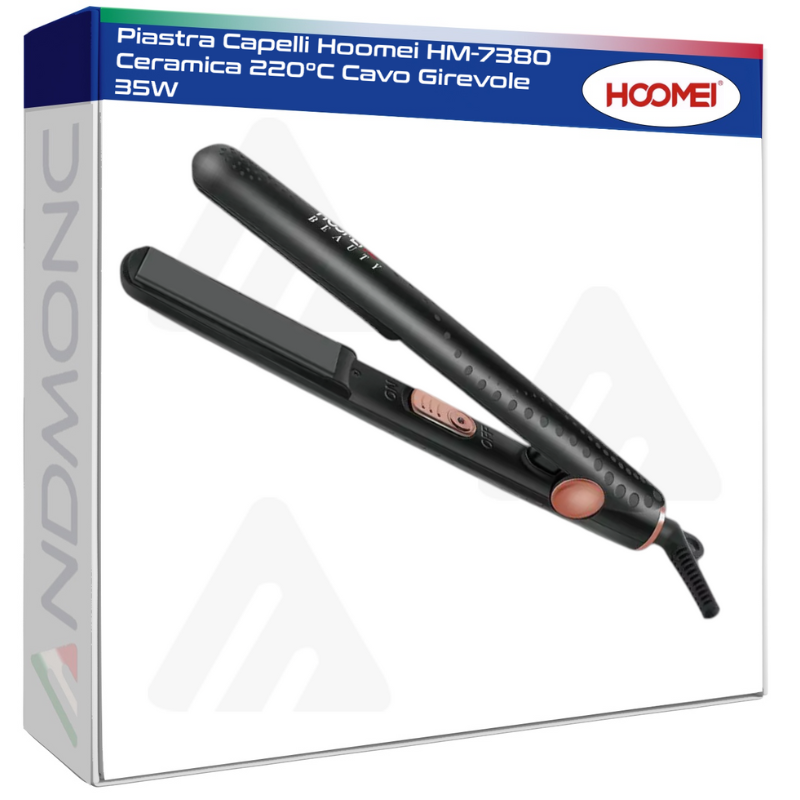 Piastra Capelli Hoomei HM-7380 Ceramica 220°C...