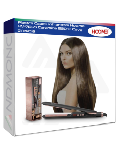 Piastra Capelli Infrarossi Hoomei HM-7865 Ceramica 220°C...
