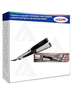 Piastra capelli HOOMEI HM7395S piastre larghe ceramica 210C