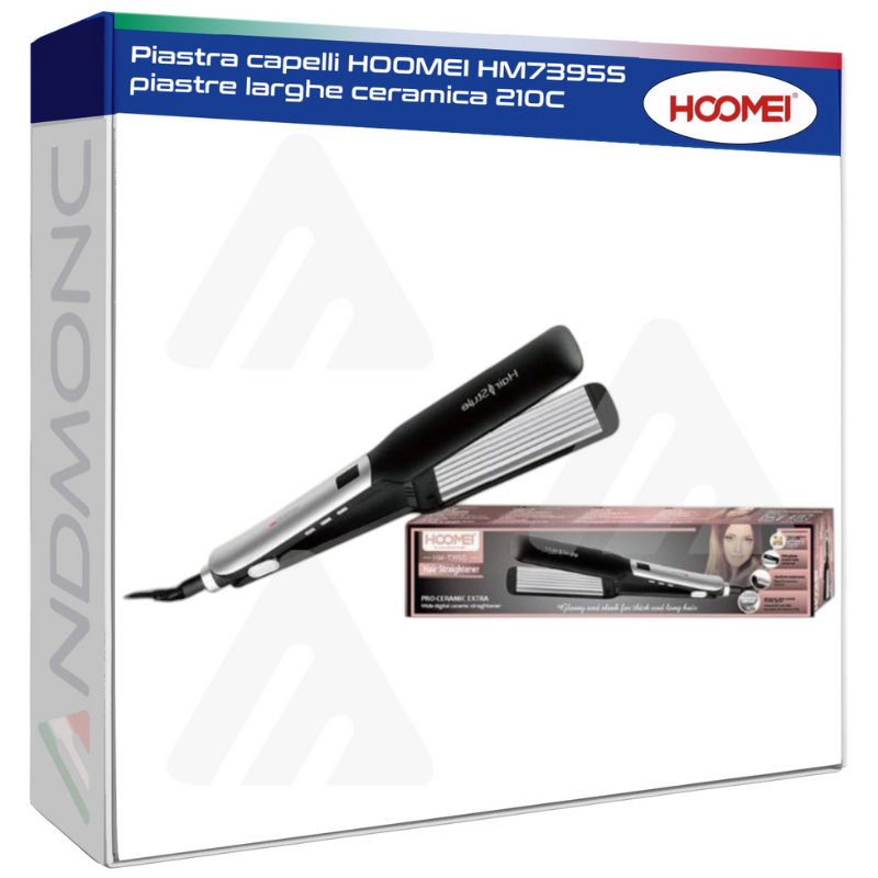 Piastra capelli HOOMEI HM7395S piastre larghe...