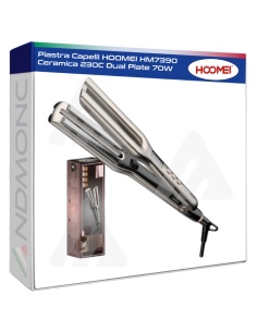 Piastra Capelli HOOMEI HM7390 Ceramica 230C Dual Plate 70W