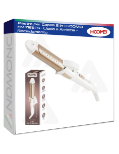 Piastra per Capelli 2 in 1 HOOMEI HM-7168TS - Liscia e...