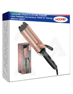 HOOMEI Piastra Onde Capelli HM-7832S Ceramica 70W 2 Temp...