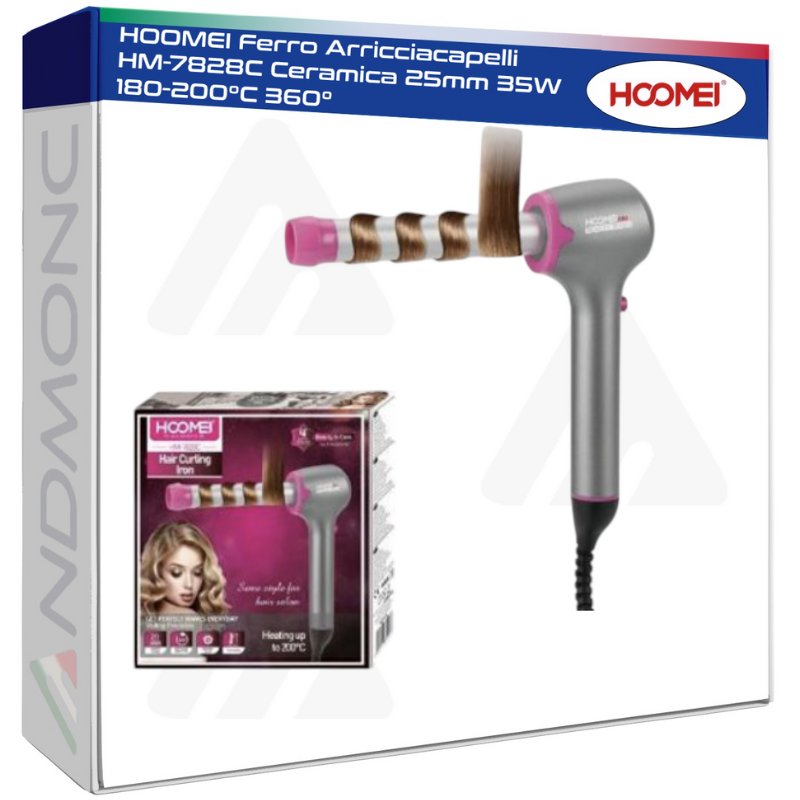 HOOMEI Ferro Arricciacapelli HM-7828C Ceramica...