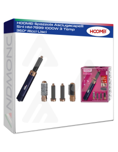 HOOMEI Spazzola Asciugacapelli 5in1 HM-7899 1000W 3 Temp...