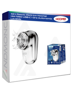 Mini Rasoio Elettrico Hoomei HM-7260 USB-C 1 Ora...