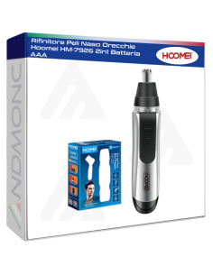 Rifinitore Peli Naso Orecchie Hoomei HM-7926 2in1...