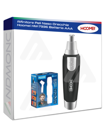 Rifinitore Peli Naso Orecchie Hoomei HM-7936 Batteria AAA