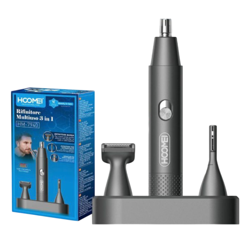 Rifinitore 3in1 Naso Orecchie Barba Hoomei...