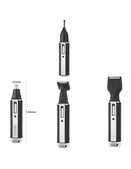 Tagliapeli 4in1 Rasoio Barba Naso Orecchie Sopracciglia Elettrico Uomo HM-7945