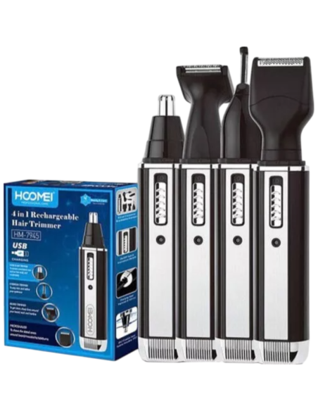 Tagliapeli 4in1 Rasoio Barba Naso Orecchie Sopracciglia Elettrico Uomo HM-7945