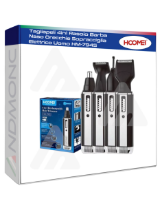 Tagliapeli 4in1 Rasoio Barba Naso Orecchie Sopracciglia...