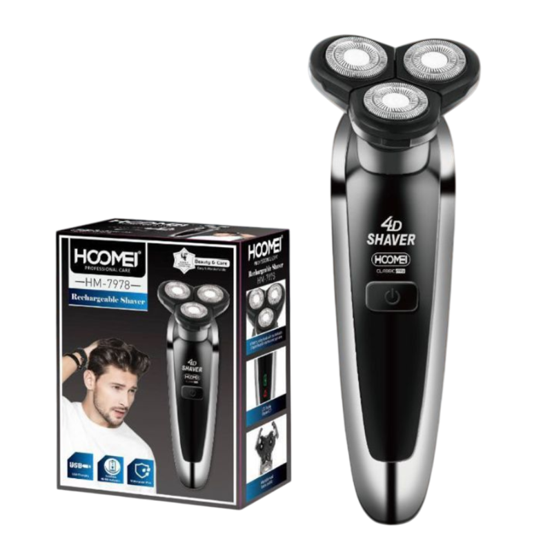 Rasoio Elettrico Hoomei HM-7978 4D IPX6...