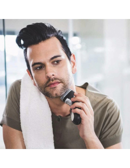 Rasoio Elettrico Hoomei HM-7970B 60 Minuti Autonomia 2x600mAh Ni-Mh Ricaricabile