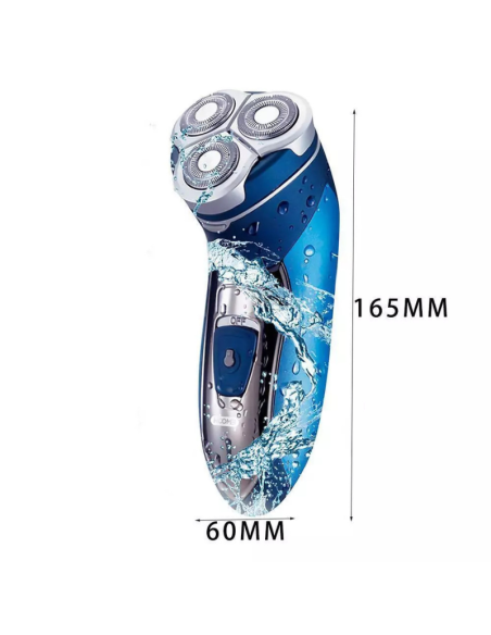 Rasoio Elettrico Hoomei HM-7970B 60 Minuti Autonomia 2x600mAh Ni-Mh Ricaricabile