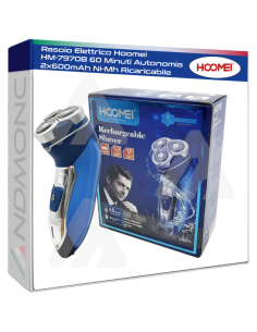 Rasoio Elettrico Hoomei HM-7970B 60 Minuti Autonomia...