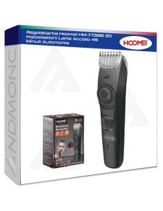 Regolabarba Hoomei HM-7738B 20 Impostazioni Lame Acciaio...